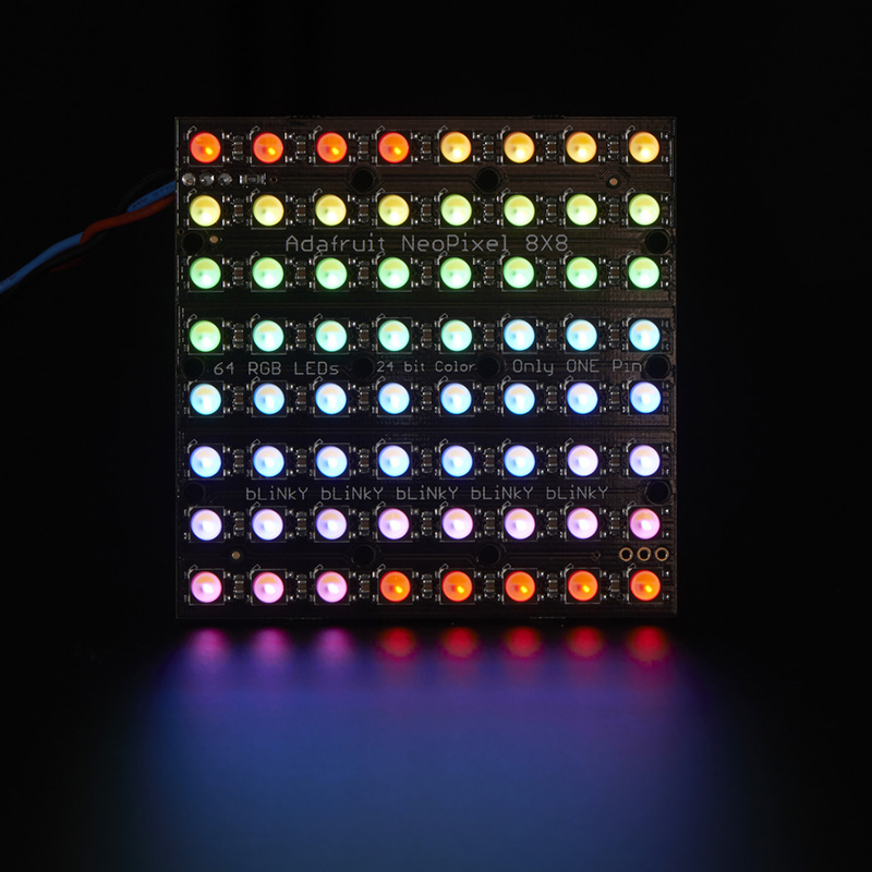 WS2812B 8 x 8 Adafruit Neopixel Neomatrix, 5050 RGBW digitální adresovatelné LED světlo WS2812B 8 x 8 Adafruit Neopixel Neomatrix, 5050 RGBW digitální adresovatelné LED světlo