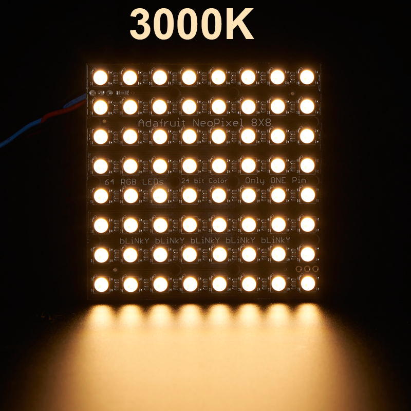 WS2812B 8 x 8 Adafruit Neopixel Neomatrix, 5050 RGBW digitální adresovatelné LED světlo WS2812B 8 x 8 Adafruit Neopixel Neomatrix, 5050 RGBW digitální adresovatelné LED světlo