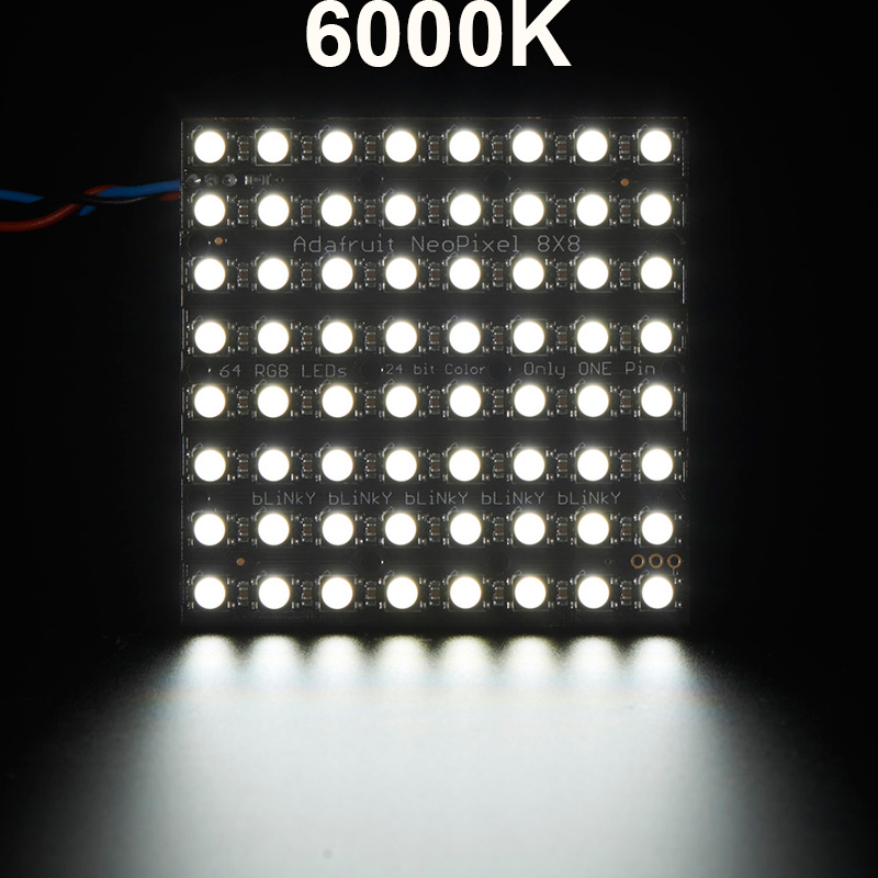 WS2812B 8 x 8 Adafruit Neopixel Neomatrix, 5050 RGBW digitální adresovatelné LED světlo WS2812B 8 x 8 Adafruit Neopixel Neomatrix, 5050 RGBW digitální adresovatelné LED světlo