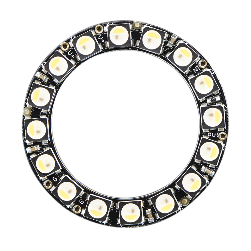 SK6812 16 x 5050 RGB-LED mit integriertem Vollfarb-Treiber-Neopixel-Ring