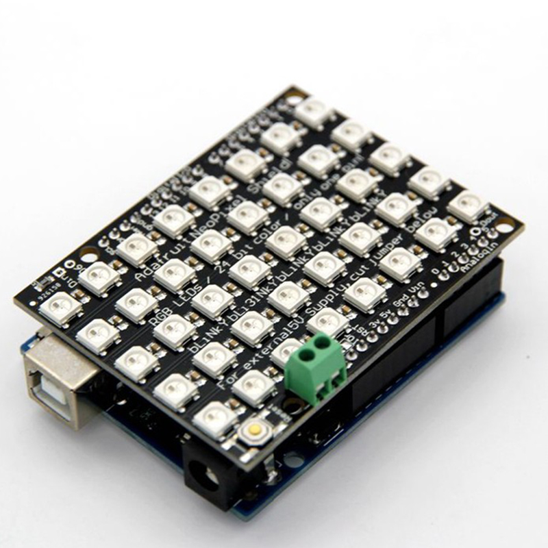WS2812B 5 x 8 5050 RGB A adresovatelná LED pixelová matice s integrovanými ovladači