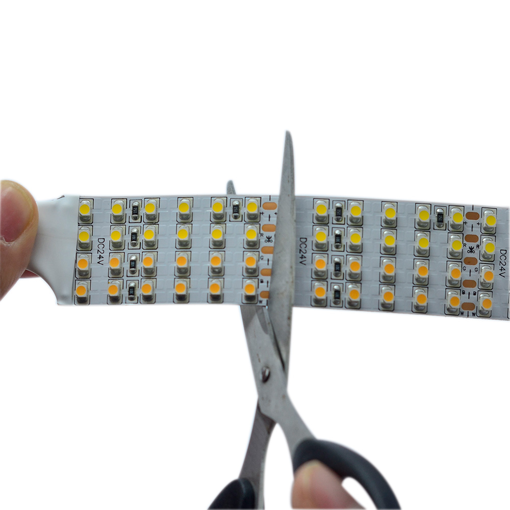 CCT White Light Nastavitelný 3528 čtyřřadý LED pásek 24V 3.28~16.4ft CCT White Light Nastavitelný 3528 čtyřřadý LED pásek 24V 3.28~16.4ft