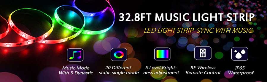 Flexibilní LED páskové světlo rgb 300leds