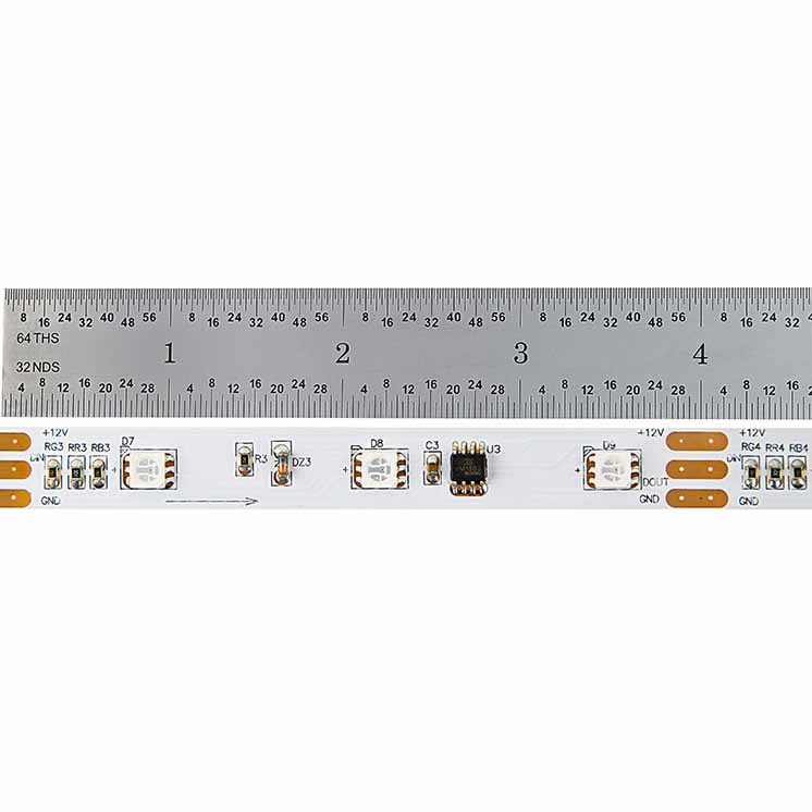 RGB LED páskové světlo – LED páskové světlo s 12V střídáním barev – 22 lumenů/stopu RGB LED páskové světlo – LED páskové světlo s 12V střídáním barev – 22 lumenů/stopu