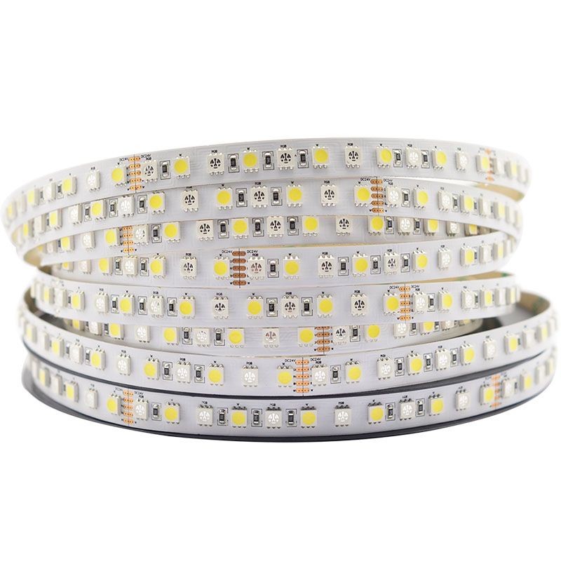 RGB+weiße LED-Farbwechsellichter – 96 LEDs/m 24 V LED-Streifen – 3000 K/4000 K/6000 K RGB+weiße LED-Farbwechsellichter – 96 LEDs/m 24 V LED-Streifen – 3000 K/4000 K/6000 K