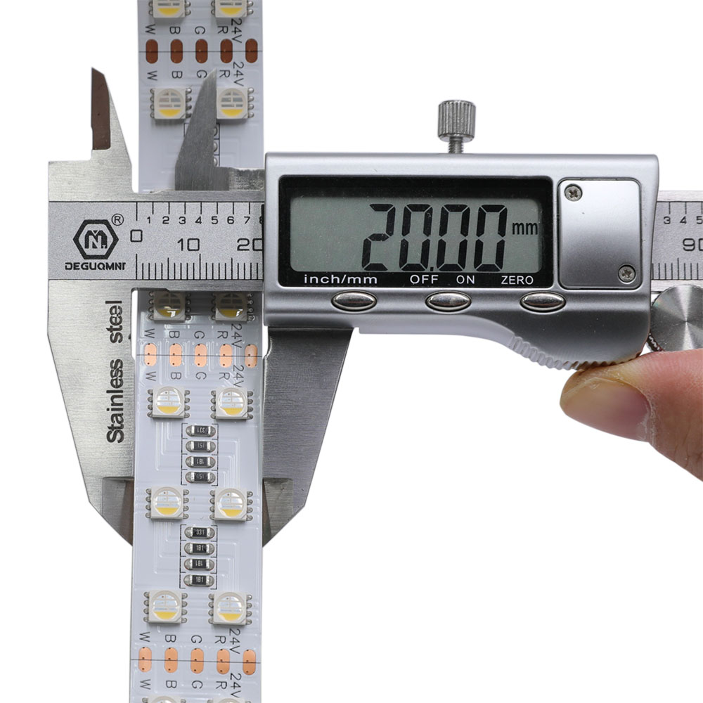 RGBW-LED-Streifen mit Farbwechsel – 24 V, 120 LEDs/m, hochdichter LED-Streifen – zweireihig