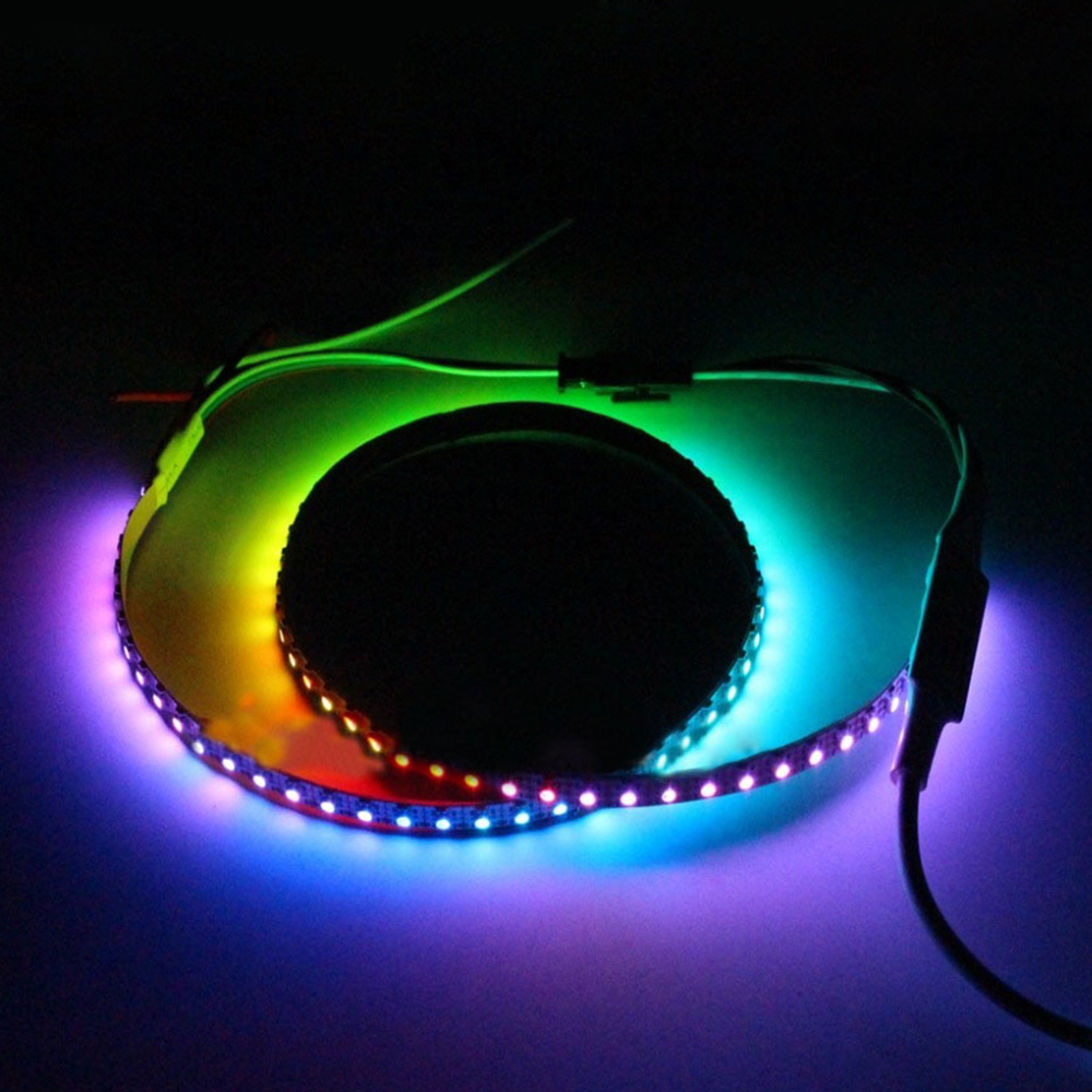 SK6805 (Podobné jako SK6812) SMD2427 RGB 144LEDS/M DC5V Ultra tenký 5MM široký digitální inteligentní adresovatelný pásek LED – 1 m/3.28 stop na roli