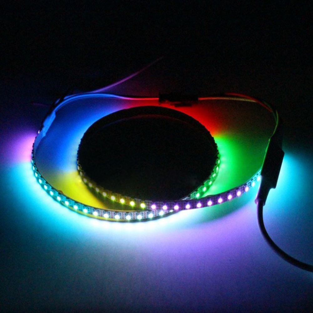SK6805 (Podobné jako SK6812) SMD2427 RGB 144LEDS/M DC5V Ultra tenký 5MM široký digitální inteligentní adresovatelný pásek LED – 1 m/3.28 stop na roli