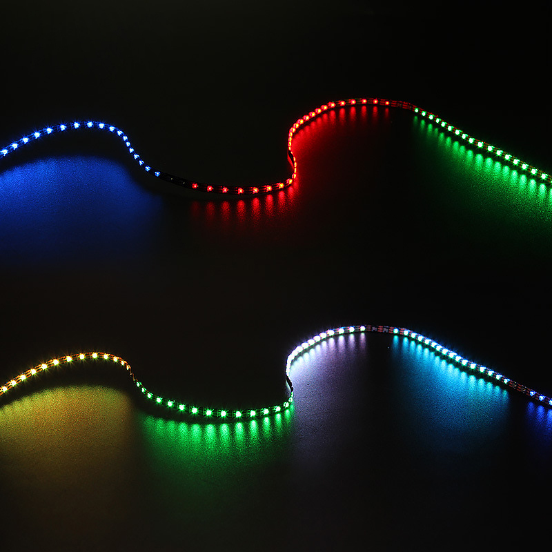 SK6805 RGB individuálně adresovatelné LED páskové světlo – DC5V ultra úzký 4 mm 75 LED 1.64 stop/0.5 m SK6805 RGB individuálně adresovatelné LED páskové světlo – DC5V ultra úzký 4 mm 75 LED 1.64 stop/0.5 m