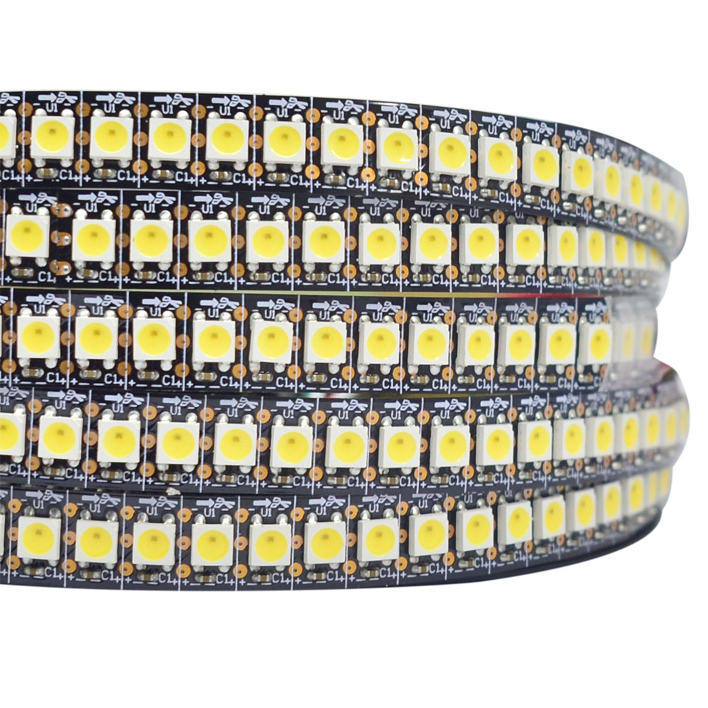 SK6812B Denní světlo/Teplá bílá/Dvojí bílá CCT DC5V 144LED/m Programovatelná LED pásková světla – 1m/3.28ft na roli SK6812B Denní světlo/Teplá bílá/Dvojí bílá CCT DC5V 144LED/m Programovatelná LED pásková světla – 1m/3.28ft na roli