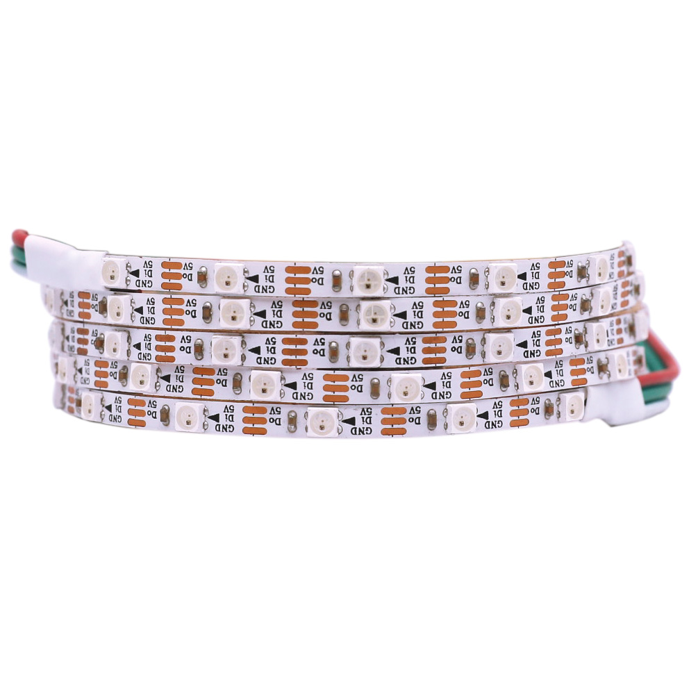 SK6812 RGB 3535SMD 60LEDS/M DC5V 4MM-breite digitale, intelligent adressierbare LED-Streifenlichter – 3.28–6.56 Fuß optional