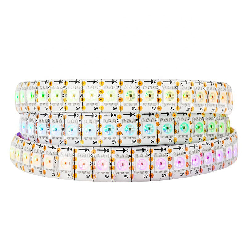 SK9822 (Ähnlich APA102) RGB 144 LEDS/M DC5V 12 mm breite digitale, intelligent adressierbare LED-Streifenlichter – 1 m pro Rolle