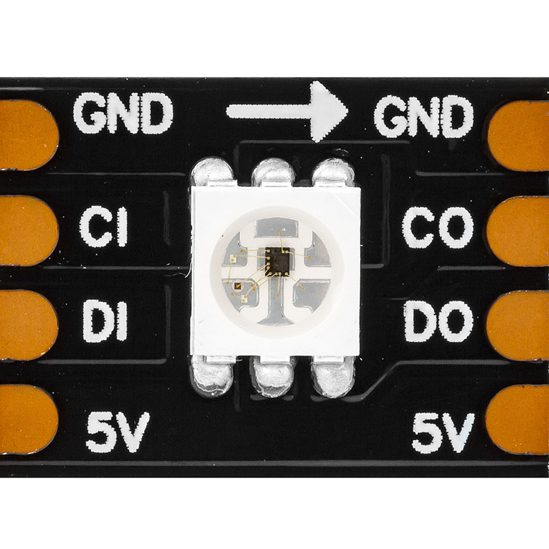 SK9822 (Podobné jako APA102) RGB 30LEDS/M DC5V 10MM-široký digitální inteligentní adresovatelný LED pásek - 5m/16.4ft na roli SK9822 (Podobné jako APA102) RGB 30LEDS/M DC5V 10MM-široký digitální inteligentní adresovatelný LED pásek - 5m/16.4ft na roli