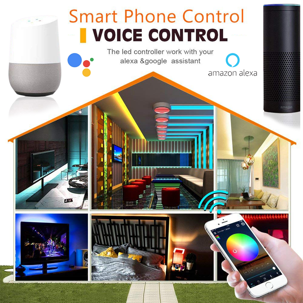 20M RGB LED Smart Home WIFI Strip Light App Control Waterproof Lamp For Alexa 