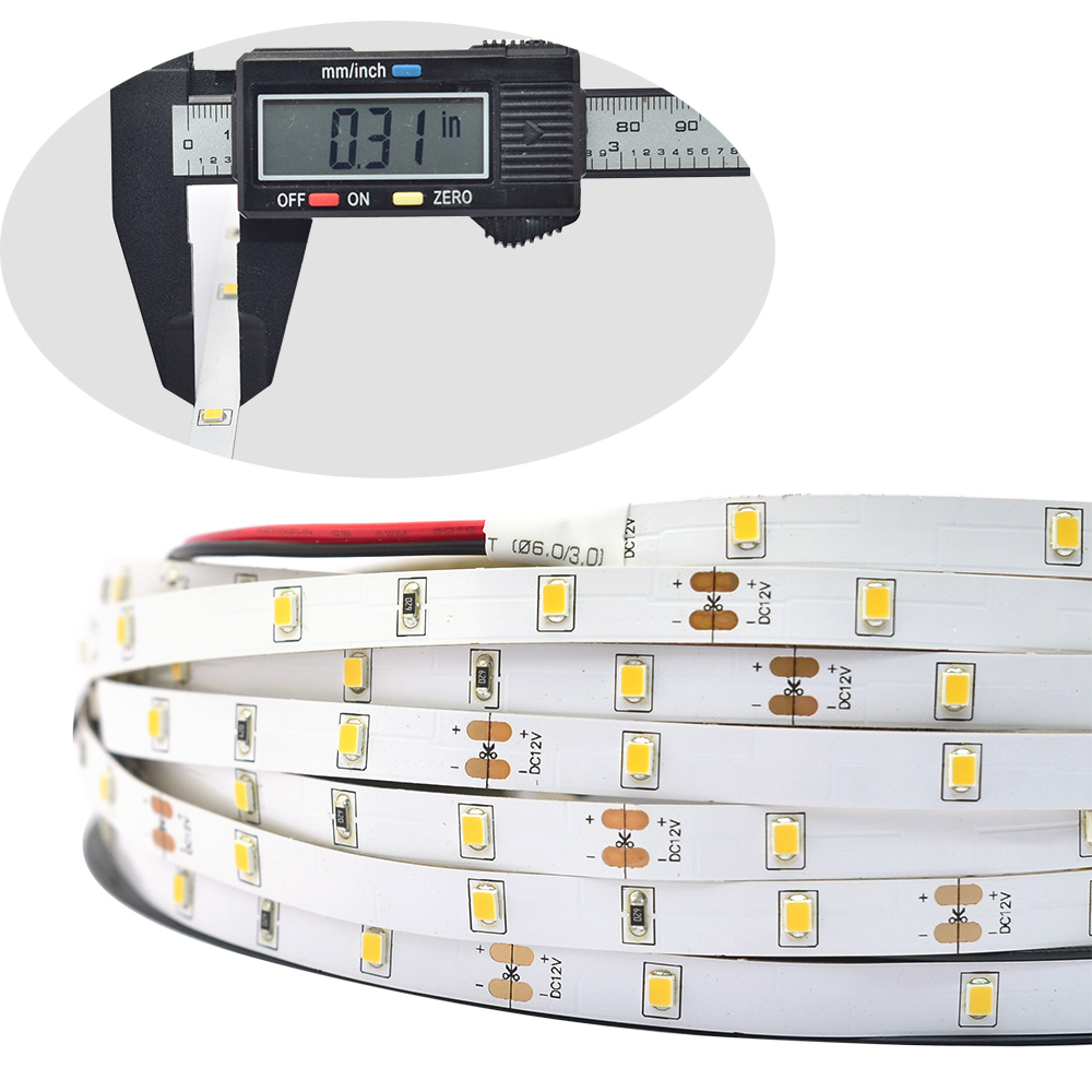 Einreihige Serie, DC12/24 V, 2835 SMD, hoher CRI, 95, 150 LEDs, wasserdichte Innenbeleuchtung, LED-Streifen, Breite 8 mm, 5 m pro Rolle, im Angebot