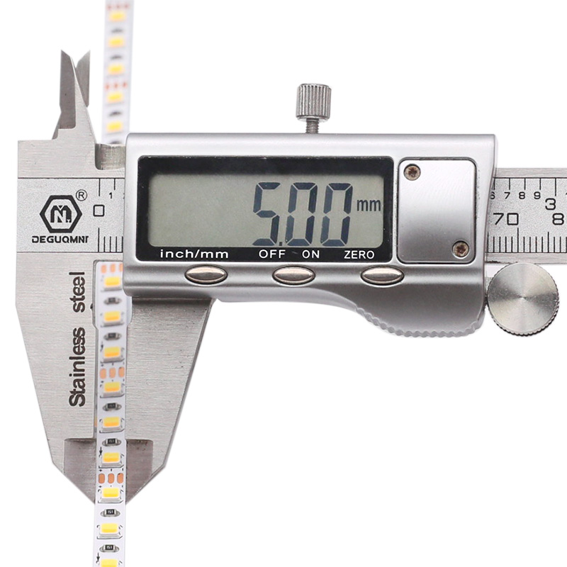 Ultra tenké 5mm 2835 2-v-1 CCT bílé laditelné LED pásky Ultra tenké 5mm 2835 2-v-1 CCT bílé laditelné LED pásky