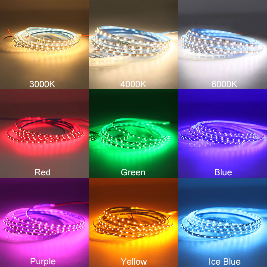 Ultra malý 3MM 5V LED pásek jednobarevný SMD2025 110 LED/m 16.4 stop Ultra malý 3MM 5V LED pásek jednobarevný SMD2025 110 LED/m 16.4 stop