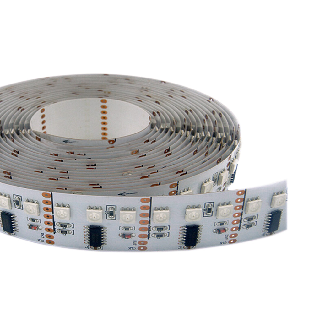 Flexibilní LED pásková světla řady WS2801 DC12V, programovatelné sledování plné barvy pixelů, vnitřní použití, 480 LED 16.4 stop na cívku v prodeji
