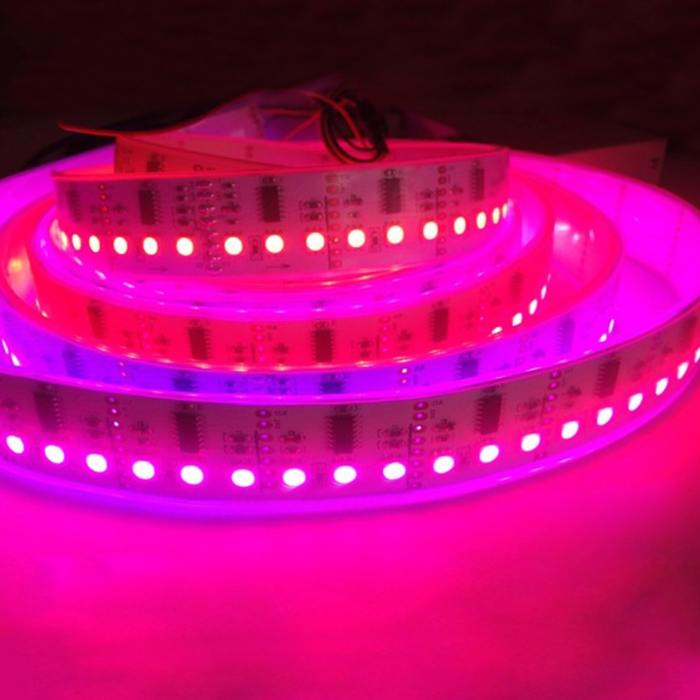 WS2801 DC12V-Serie Flexible LED-Streifenlichter, programmierbare Pixel-Vollfarbverfolgung, Verwendung im Innenbereich, 480 LEDs, 16.4 Fuß pro Rolle, im Angebot WS2801 DC12V-Serie Flexible LED-Streifenlichter, programmierbare Pixel-Vollfarbverfolgung, Verwendung im Innenbereich, 480 LEDs, 16.4 Fuß pro Rolle, im Angebot
