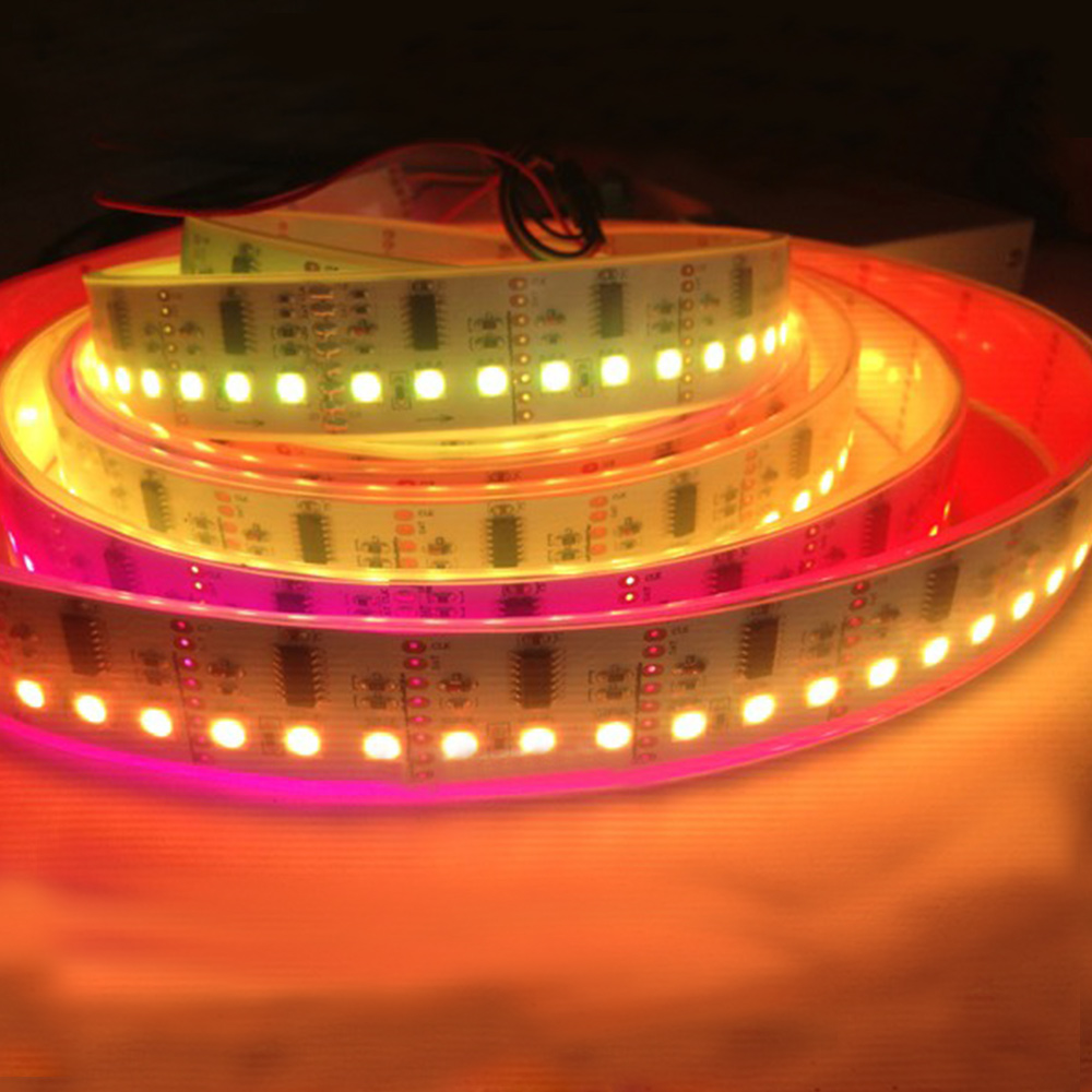 WS2801 DC12V-Serie Flexible LED-Streifenlichter, programmierbare Pixel-Vollfarbverfolgung, Verwendung im Innenbereich, 480 LEDs, 16.4 Fuß pro Rolle, im Angebot WS2801 DC12V-Serie Flexible LED-Streifenlichter, programmierbare Pixel-Vollfarbverfolgung, Verwendung im Innenbereich, 480 LEDs, 16.4 Fuß pro Rolle, im Angebot