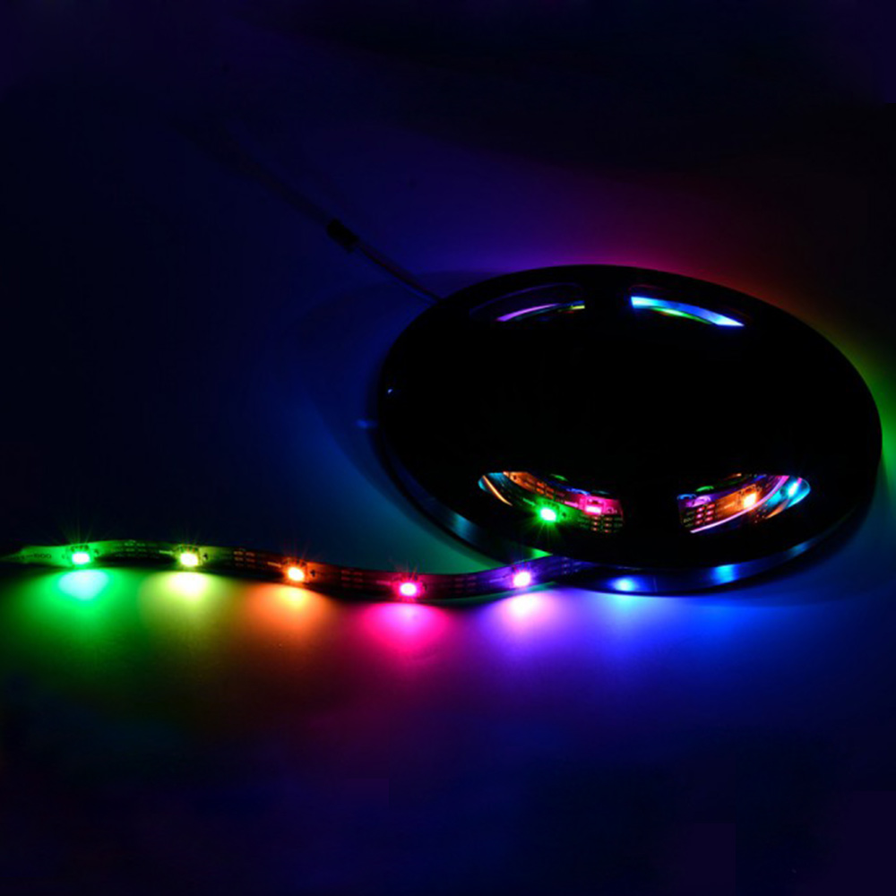 Flexibilní LED pásková světla řady WS2801 DC5V, programovatelné zachycování plné barvy pixelů, vodotěsné volitelné, 160 LED 16.4 stop na kotouč v prodeji Flexibilní LED pásková světla řady WS2801 DC5V, programovatelné zachycování plné barvy pixelů, vodotěsné volitelné, 160 LED 16.4 stop na kotouč v prodeji