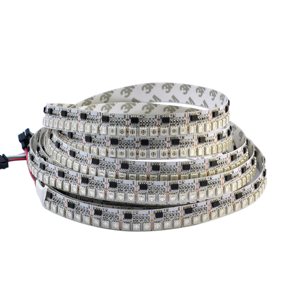 WS2811 DC12V 144LEDs programmierbare LED-Streifenlichter, adressierbare digitale Vollfarb-Chasing-LED-Streifen, flexible LED-Streifen, Innenbereich, 1 m/3.28 Fuß pro Rolle im Angebot