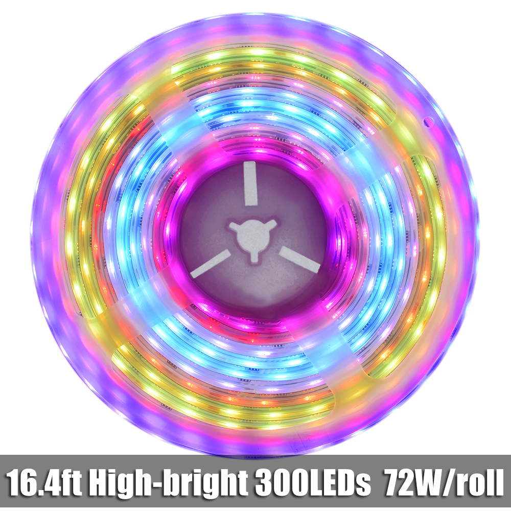 Details about   WS2811 5050 RGB Full color LED strip 5m 150 300leds/5M Addressable DC12V 5M 16FT 