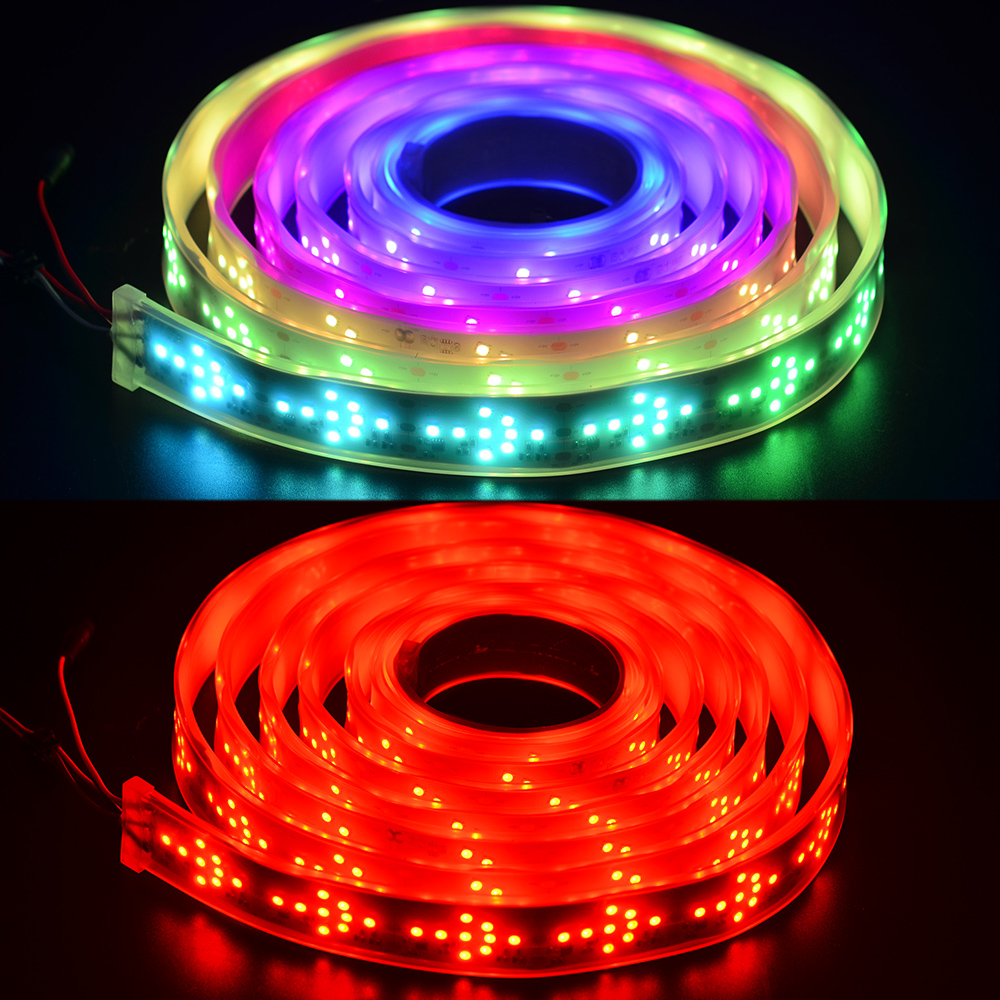 WS2811 adresovatelný Arrow LED světelný pásek 12V - Color Chase - IP67 Vodotěsný WS2811 adresovatelný Arrow LED světelný pásek 12V - Color Chase - IP67 Vodotěsný