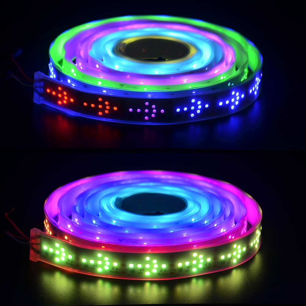 WS2811 adresovatelný Arrow LED světelný pásek 12V - Color Chase - IP67 Vodotěsný WS2811 adresovatelný Arrow LED světelný pásek 12V - Color Chase - IP67 Vodotěsný
