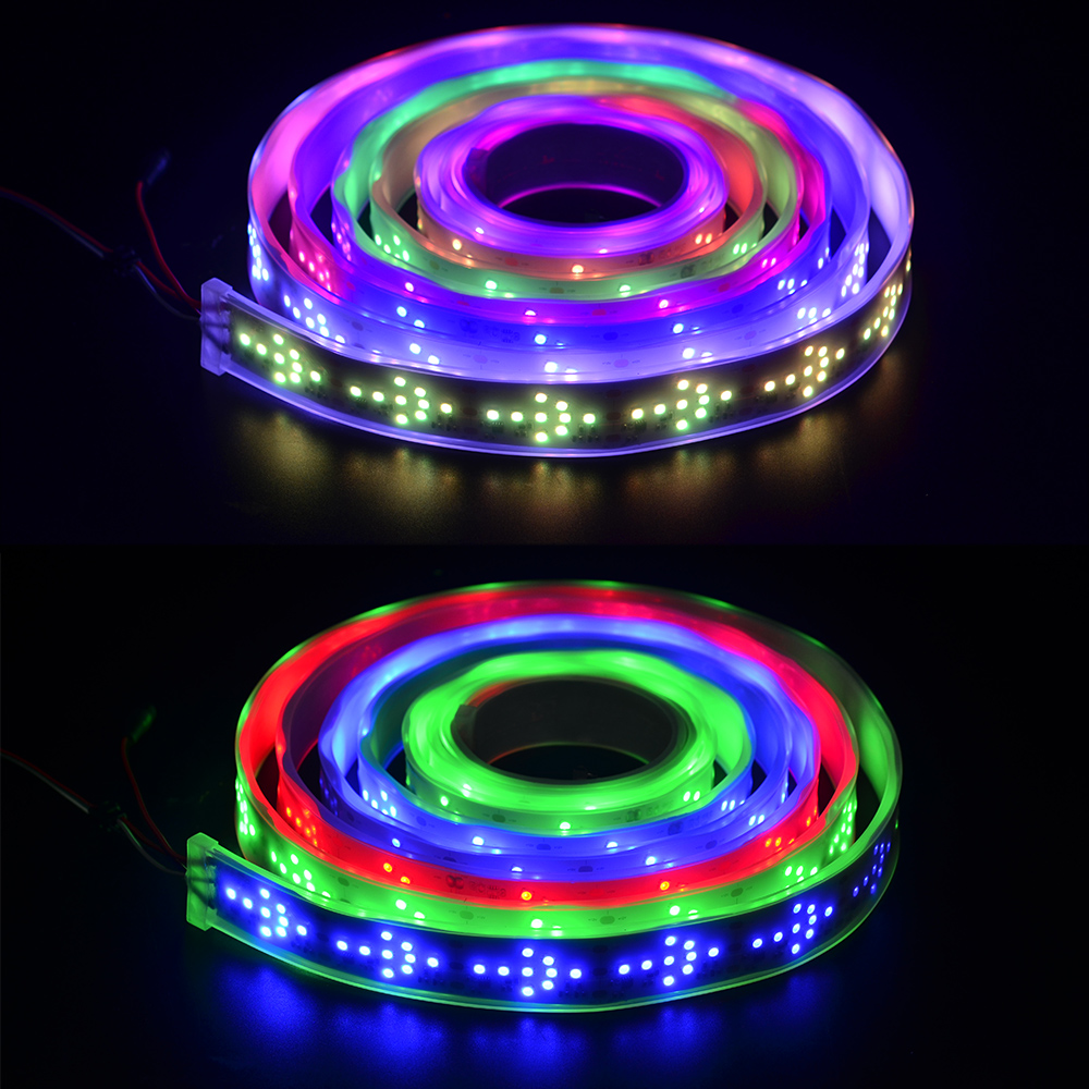 WS2811 adresovatelný Arrow LED světelný pásek 12V - Color Chase - IP67 Vodotěsný WS2811 adresovatelný Arrow LED světelný pásek 12V - Color Chase - IP67 Vodotěsný