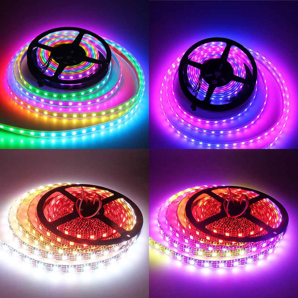 WS2812B DC5V-Serie Flexible LED-Streifenlichter, programmierbare Pixel-Vollfarbverfolgung, wasserdicht für den Außenbereich optional, 370 LEDs 16.4 Fuß pro Rolle im Angebot WS2812B DC5V-Serie Flexible LED-Streifenlichter, programmierbare Pixel-Vollfarbverfolgung, wasserdicht für den Außenbereich optional, 370 LEDs 16.4 Fuß pro Rolle im Angebot