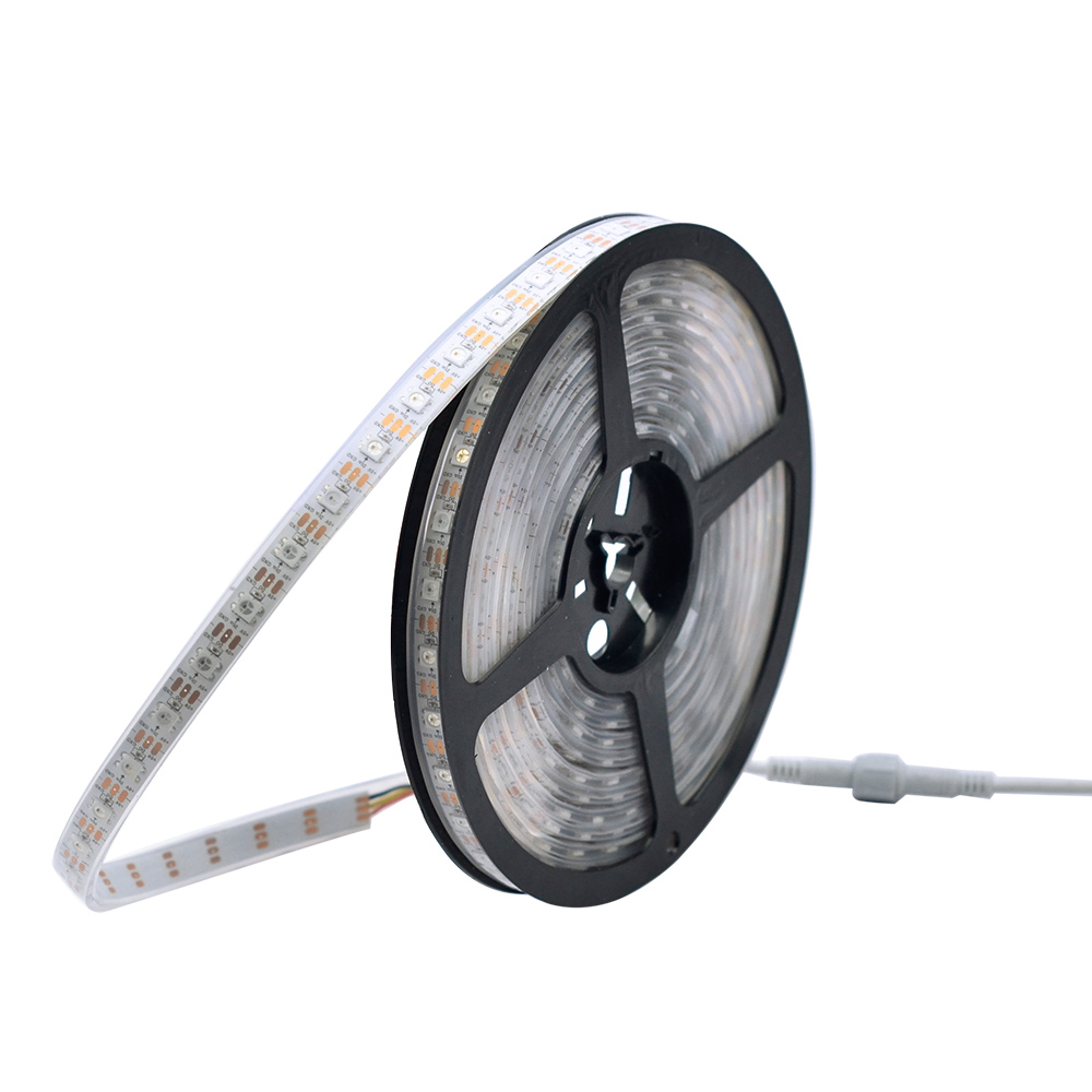 Flexibilní LED pásková světla řady WS2812B DC5V, programovatelné zachycování plné barvy pixelů, venkovní voděodolnost IP68, 300 LED 1.64–16.4 stop na kotouč v prodeji Flexibilní LED pásková světla řady WS2812B DC5V, programovatelné zachycování plné barvy pixelů, venkovní voděodolnost IP68, 300 LED 1.64–16.4 stop na kotouč v prodeji