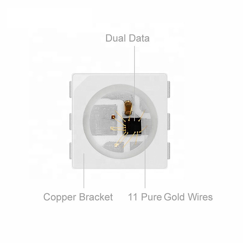 WS2815 RGB 5050SMD Digitaler intelligenter adressierbarer LED-Chip, DIY-LED-Chip, 100 Stück im Angebot