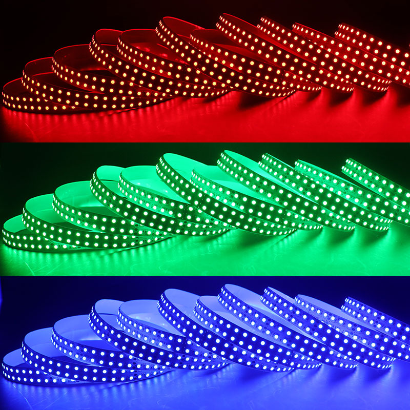 DC12V zweireihiger 3535 SMD RGB LED-Streifen 240 LEDs/m DC12V zweireihiger 3535 SMD RGB LED-Streifen 240 LEDs/m