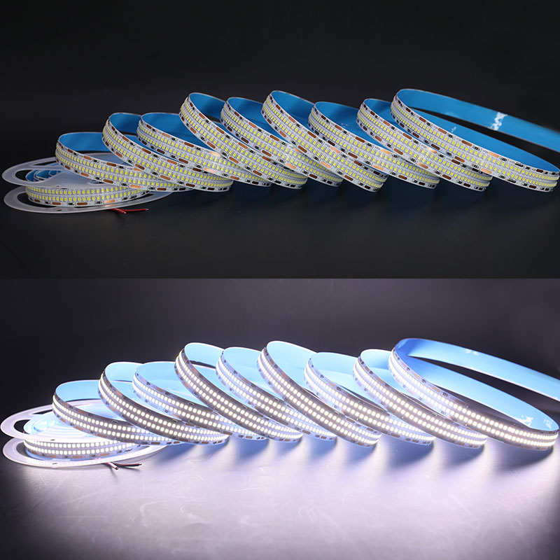 DC12V Dvouřadá 3000K 6000K Bílé LED světelné pásy s vysokou hustotou 624LEDs/m DC12V Dvouřadá 3000K 6000K Bílé LED světelné pásy s vysokou hustotou 624LEDs/m