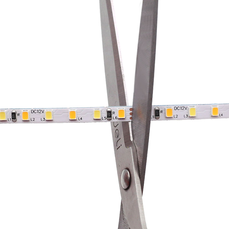 Úzké 12V SMD2835 CCT měkké bílé + zářivě bílé stmívatelné LED pásky 120LED/m Úzké 12V SMD2835 CCT měkké bílé + zářivě bílé stmívatelné LED pásky 120LED/m