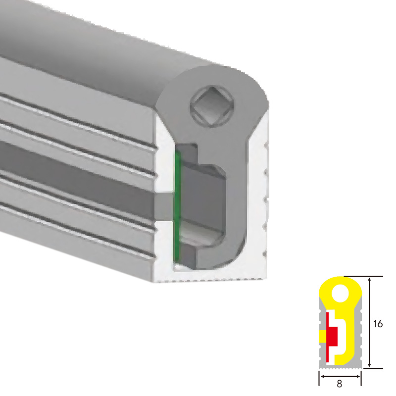 8x16mm Dome Side Flex Bezpečné ohýbání 8mm LED páskový difuzor 8x16mm Dome Side Flex Bezpečné ohýbání 8mm LED páskový difuzor