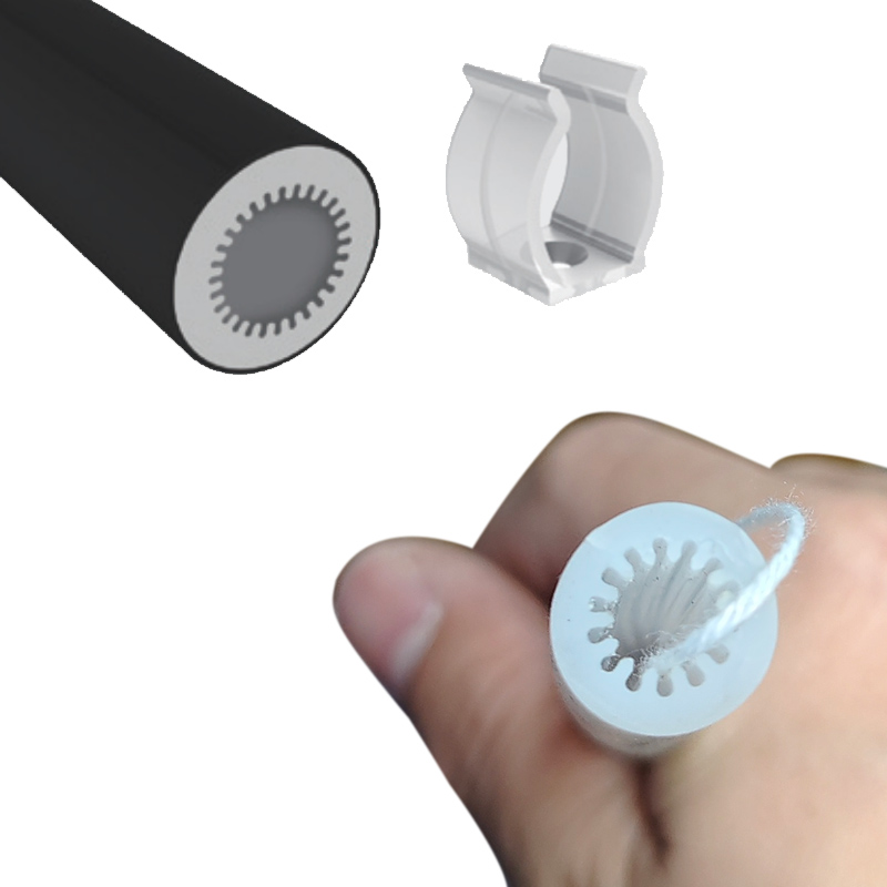 Φ13mm 360° Light Emitting Neon Silicone LED Diffuser For 5mm Strip Lights Φ13mm 360° Light Emitting Neon Silicone LED Diffuser For 5mm Strip Lights