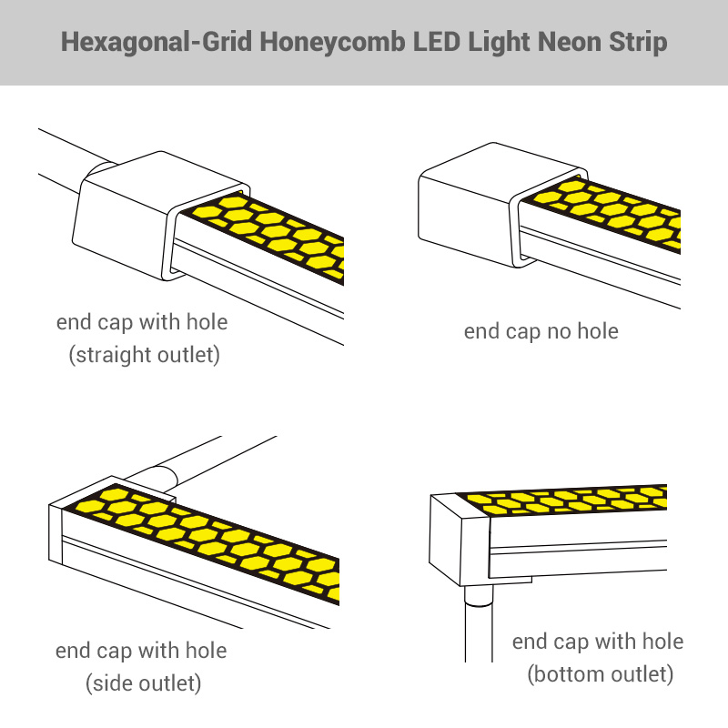 16x10mm Honeycomb LED Light Neon Strip Flex Housing For 12mm LED Tape 16x10mm Honeycomb LED Light Neon Strip Flex Housing For 12mm LED Tape
