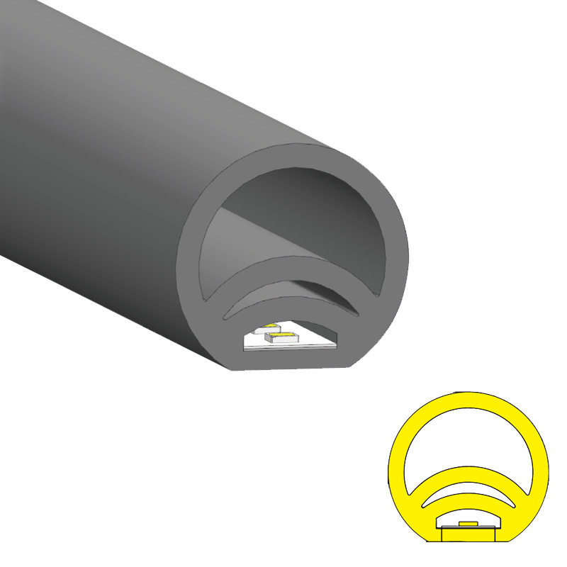 30mm kulatý 270° světlem vyztužený trubkový kryt IP67 pro 10mm LED pásek 30mm kulatý 270° světlem vyztužený trubkový kryt IP67 pro 10mm LED pásek