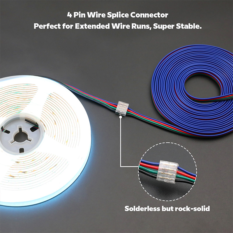 10 Pcs Micro 4 Port Plug in Wire Extender Connectors for 20 to 24 AWG Cables 10 Pcs Micro 4 Port Plug in Wire Extender Connectors for 20 to 24 AWG Cables