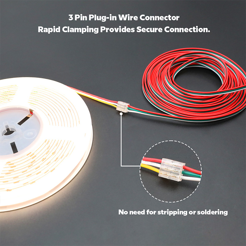 10 ks Mini Quick Splice 3-cestné push drátové konektory pro 20 až 24 AWG drátové připojení 10 ks Mini Quick Splice 3-cestné push drátové konektory pro 20 až 24 AWG drátové připojení