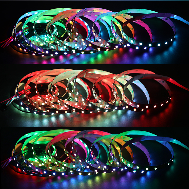 10mm 300LEDs 12V WS2815 RGBW LED Light Strip Effect