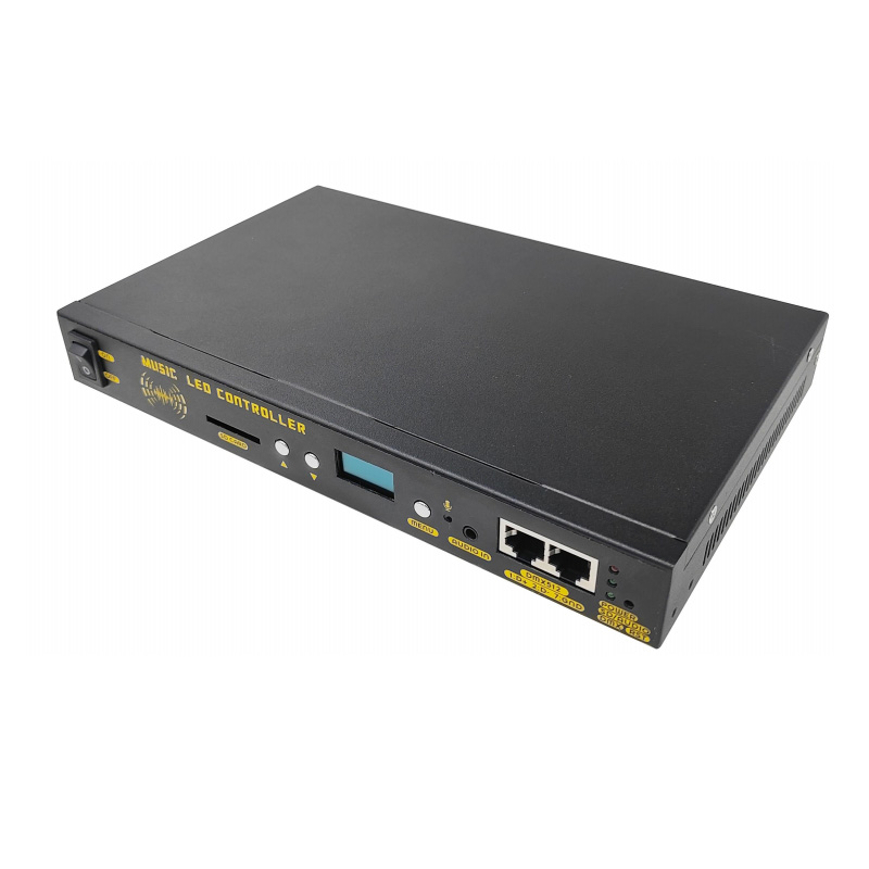 12-Kanal-SD-Karte TTL SPI DMX-Musikcontroller für RGB- und RGBW-Pixel-LED-Streifenlichter GC-6612M
