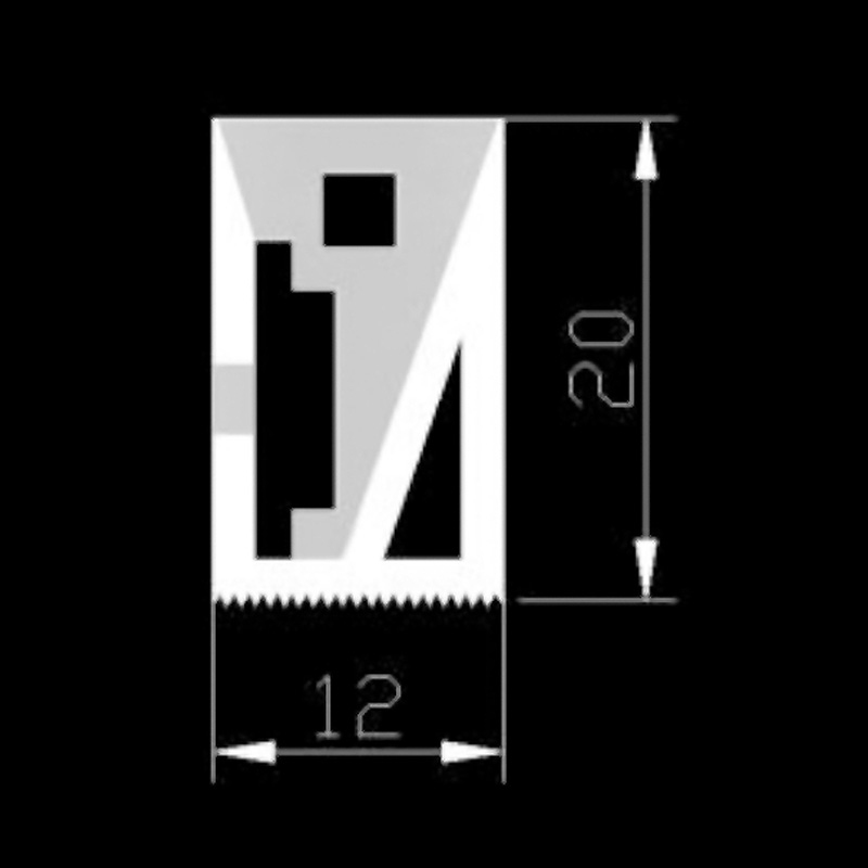 Silicone LED Strip Diffuser Flex Neon Tube Light 120° Side Emitting 12*20mm