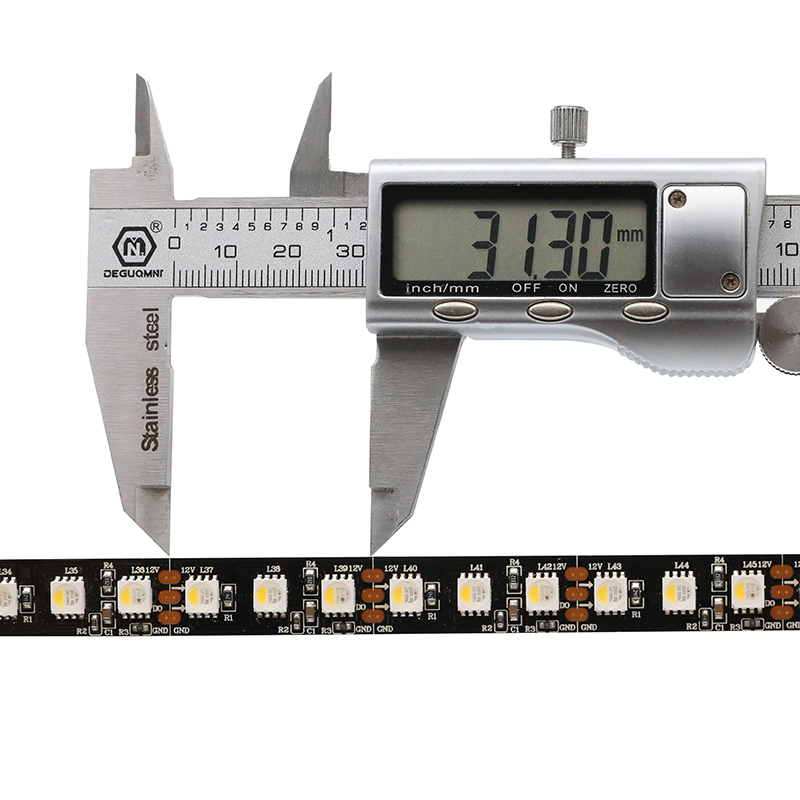 Adressierbarer LED-Streifen RGBW 12V SK6812 beleuchtet schwarze Farbe PWB 96 LEDs/m Adressierbarer LED-Streifen RGBW 12V SK6812 beleuchtet schwarze Farbe PWB 96 LEDs/m