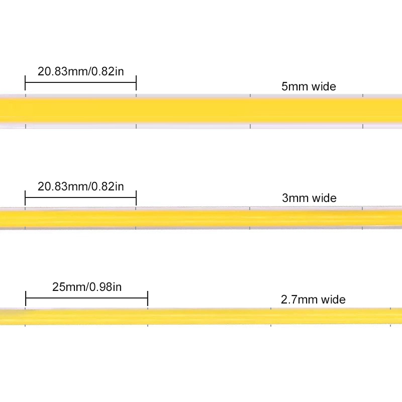 12V super tenká jantarová LED páska 1800K COB teplá bílá 12V super tenká jantarová LED páska 1800K COB teplá bílá