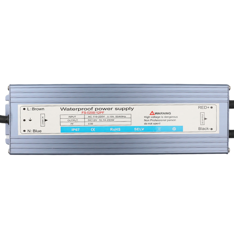 200W16.7A DC12V Constant Voltage UL-Listed Outdoor Waterproof IP67 Switching LED Driver Transformer Power Supply For LED Light Strips 200W16.7A DC12V Constant Voltage UL-Listed Outdoor Waterproof IP67 Switching LED Driver Transformer Power Supply For LED Light Strips