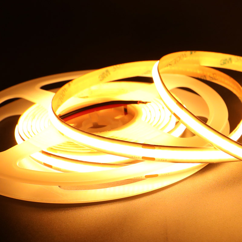 12V & 24V COB Warm White 2200K Sunset LED Lighting Strip Flexible
