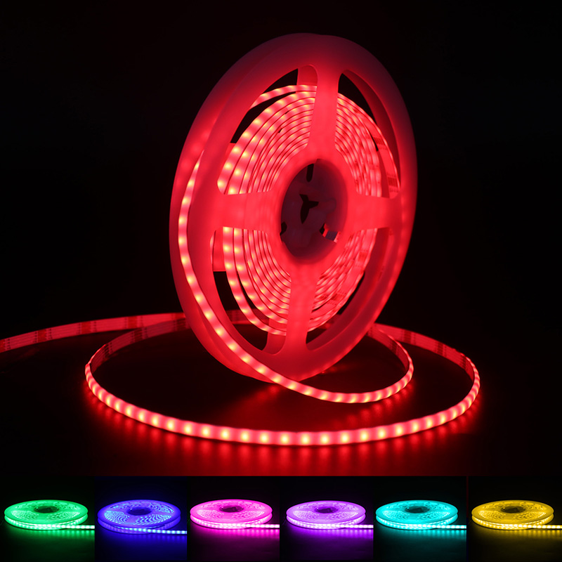 COB 12V 5mm RGB LED difuzní páskové světlo pro osvětlení interiéru auta COB 12V 5mm RGB LED difuzní páskové světlo pro osvětlení interiéru auta